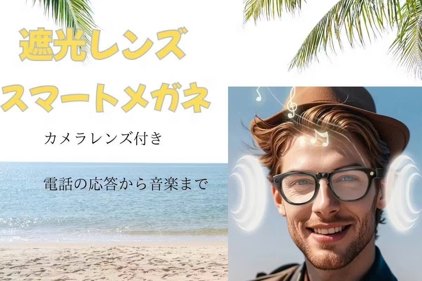 第３世代！メガネからカメラに早替わり。撮る、聴く、リアルタイム翻訳スマートグラス
