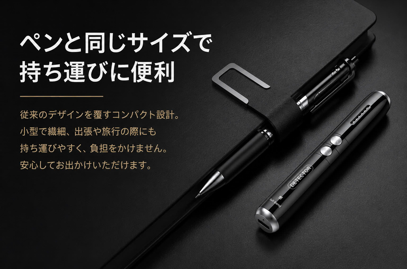 盗撮・盗聴対策！携帯型セキュリティ探知機　ポケットサイズ