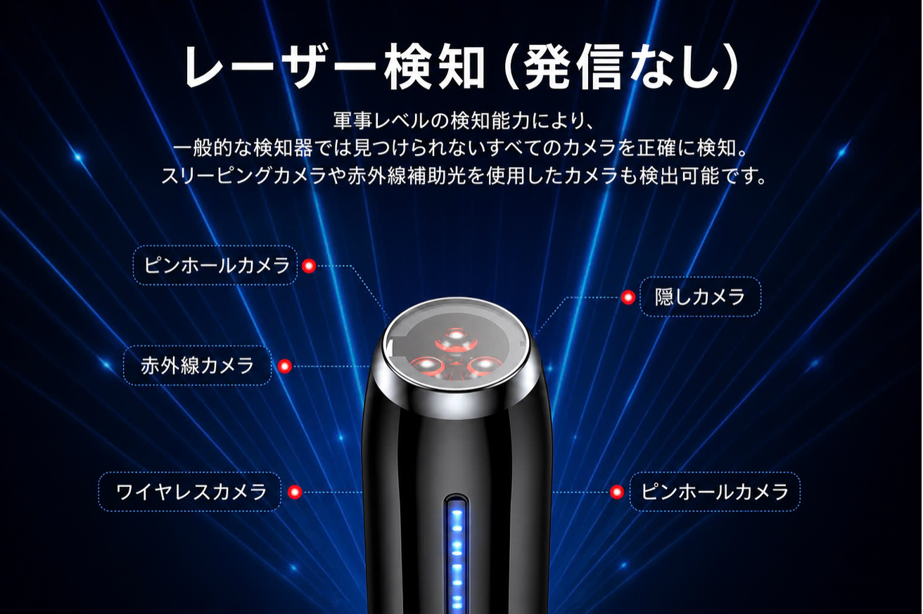 盗撮・盗聴対策！携帯型セキュリティ探知機　ポケットサイズ