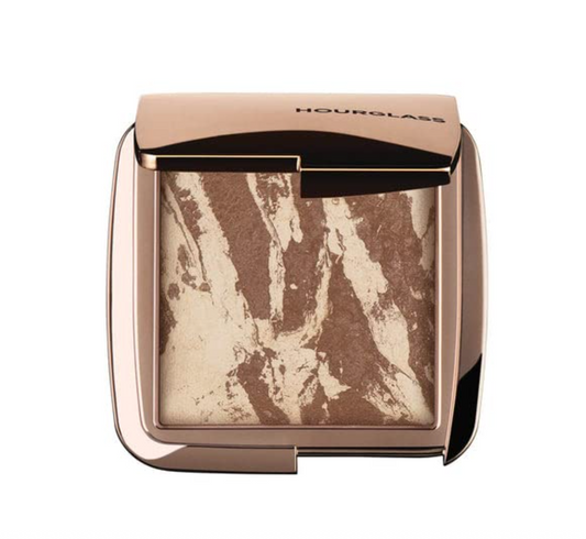 Hourglass Ambient Lighting Bronzer in Diffused Bronze Light. Highlighting Bronzer for a Natural Sun-Kissed Glow. Vegan and Cruelty-Free.