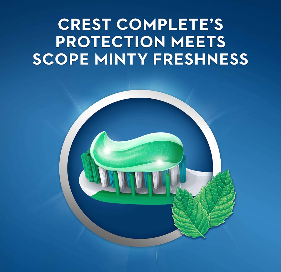 Crest + Scope Complete Whitening Toothpaste - Pack of 3, 5.4 Oz Tubes - Anticavity Fluoride Toothpaste - Fresh Breath, Kills Germs - Tartar Protection, Enamel Protection - Minty Fresh Flavor