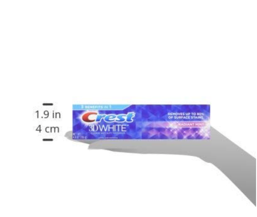 Crest Complete Active Fresh + Whitening Toothpaste, 5.5oz (Pack of 4)