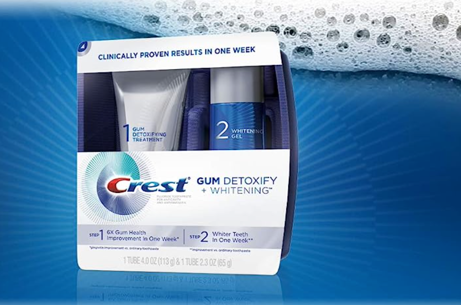 Crest Pro-Health Gum Detoxify + Whitening Two- Step Toothpaste, 4.0 and 2.3 oz