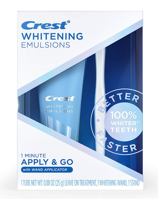 Crest Whitening Emulsions Leave-on Teeth Whitening Gel Pen Kit, 0.88 Oz (25 g)