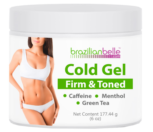 Brazilian Belle Cold Gel with Caffeine and Green Tea Extract - Improves Skin’s Texture, Hydrates, and Moisturizes - Cryo Gel (1 Jar)