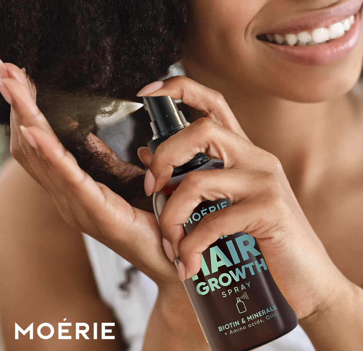 Moerie Ultimate Hair Growth Spray Designed to Strengthen Hair & Stop Hair Loss - 100% Natural Hair Serum for Hair Growth with over 100 Minerals, Vitamins & Amino acids - Fresh Scent - 5.07 Fl. Oz