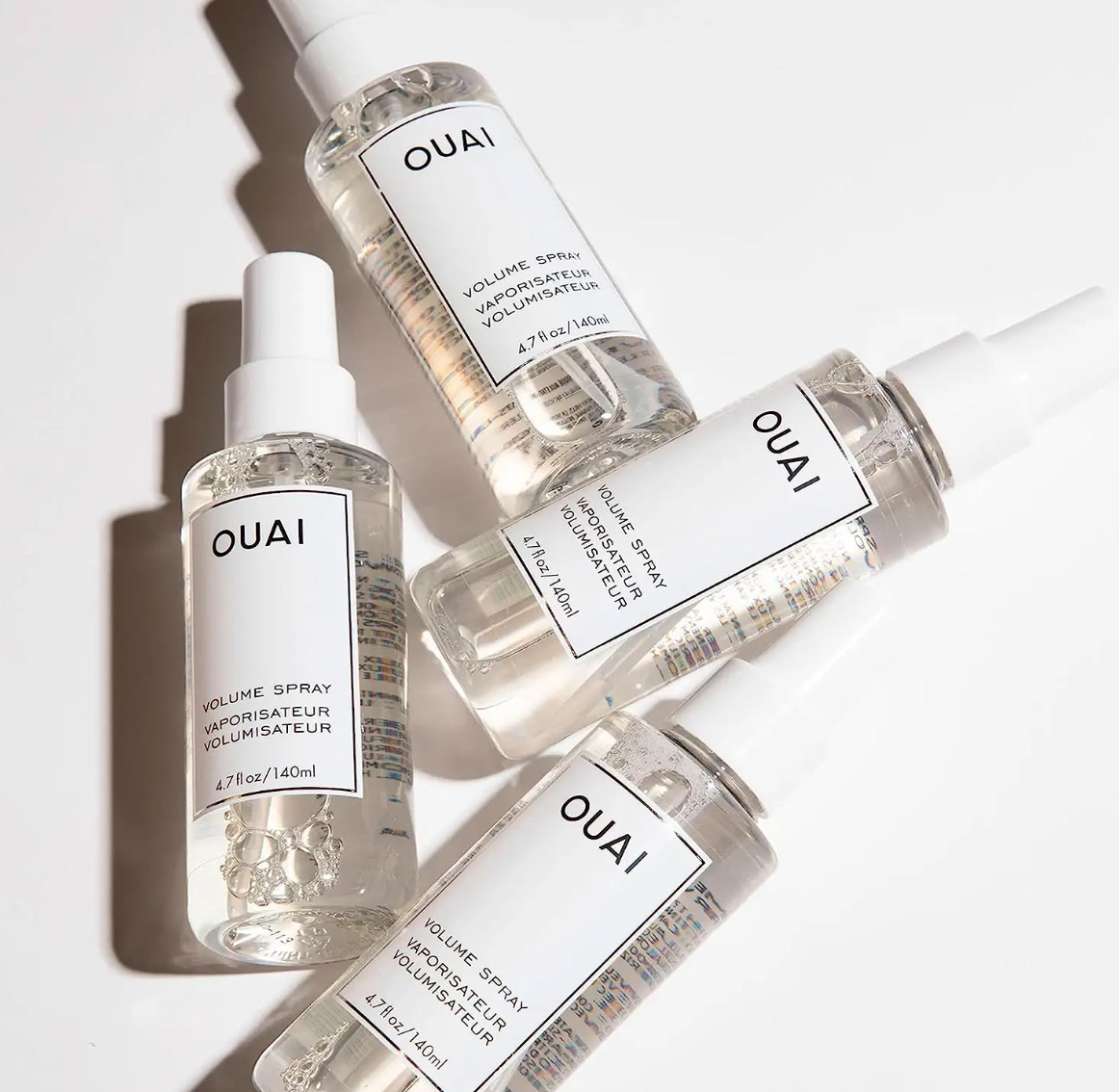 OUAI Volume Spray. A Weightless, Pre-Blowout Mist for Long-Lasting Thickness, Volume and Bounce. Made with Volume Polymers and Hibiscus Extract. Free from Parabens and Sulfates (4.7 Oz)