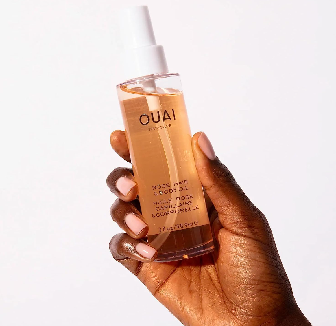 OUAI Rose Hair & Body Oil. A Luxurious, Multi-Purpose Oil to Hydrate Your Hair and Skin. It’s Fast-Absorbing and Scented with Rose and Bergamot. Free from Parabens, Sulfates and Phthalates (3 Oz)