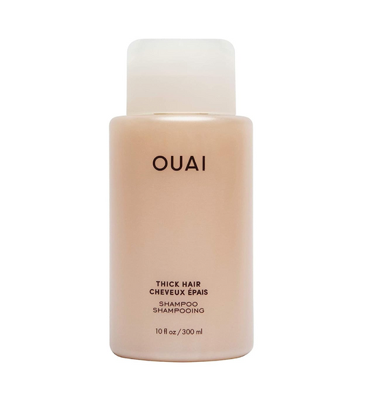 OUAI Thick Shampoo. Fight Frizz and Nourish Dry, Thick Hair with Strengthening Keratin, Marshmallow Root, Shea Butter and Avocado Oil. Free from Parabens, Sulfates and Phthalates. 10 oz