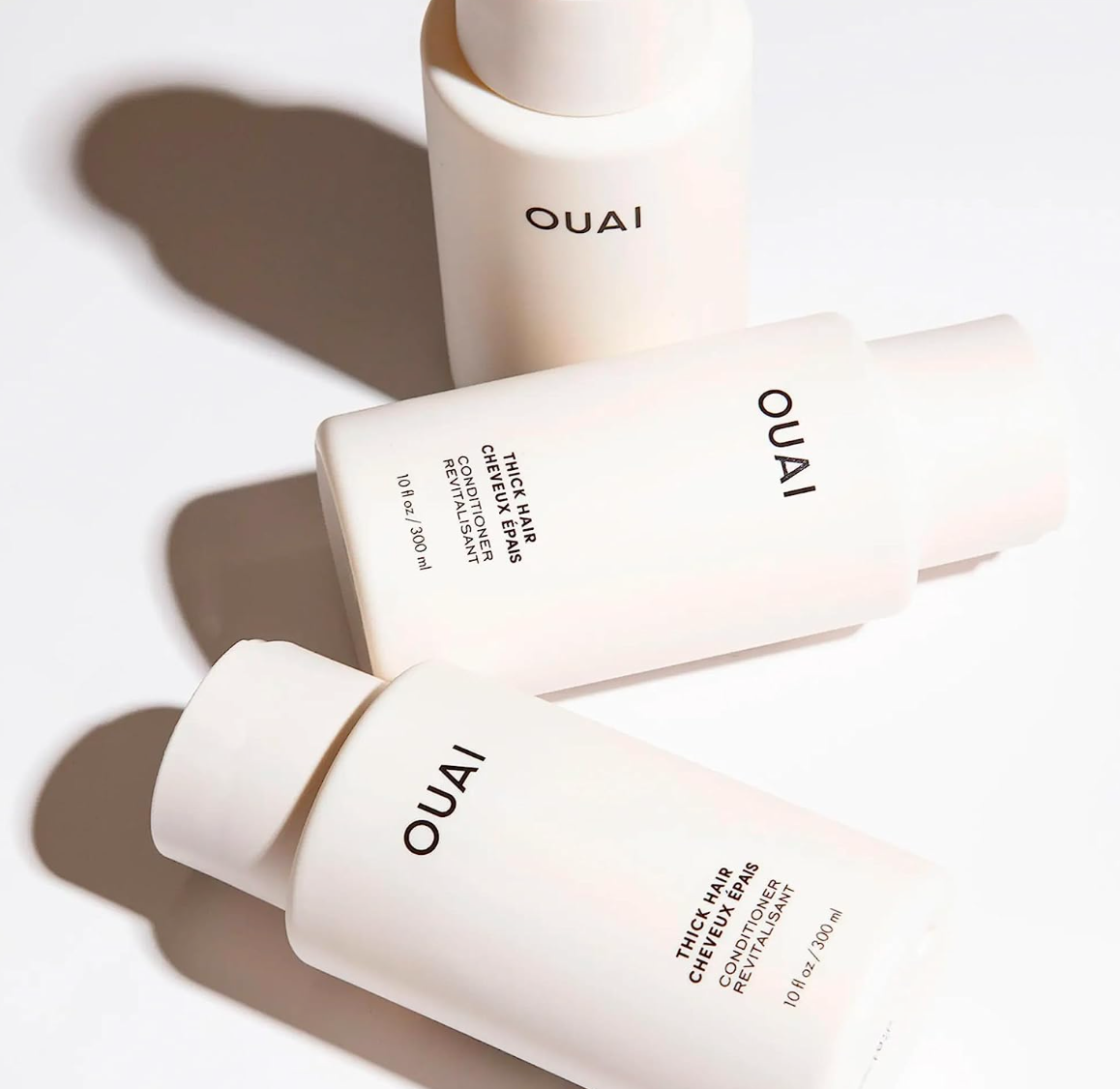 OUAI Thick Conditioner. Strengthening Keratin, Marshmallow Root, Shea Butter and Avocado Oil Nourish Dry, Thick Hair and Calm Frizz. Free from Parabens, Sulfates and Phthalates (10 oz)