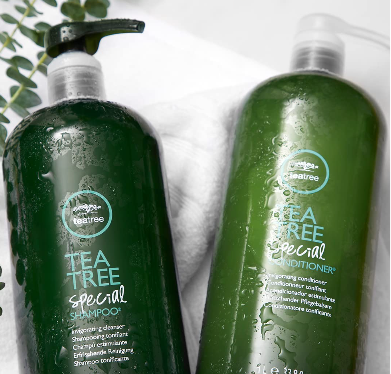 Tea Tree Special Shampoo, Deep Cleans, Refreshes Scalp, For All Hair Types, Especially Oily Hair Shampoo and Conditioner Duo, 33.8 fl. oz.