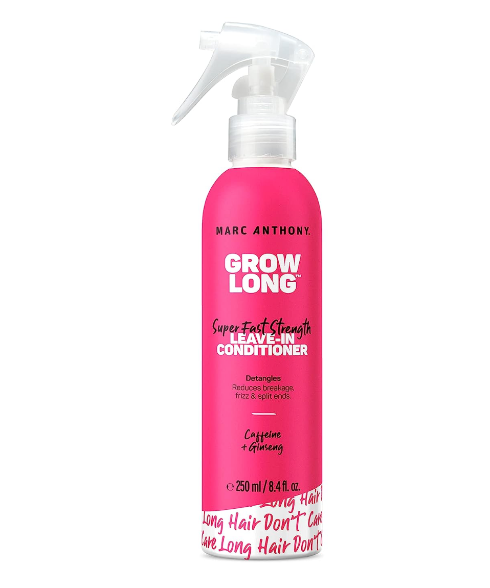 Marc Anthony Leave-In Conditioner Spray & Detangler, Grow Long Biotin - Anti-Frizz Deep Conditioner For Split Ends & Breakage - Vitamin E, Caffeine & Ginseng for Curly, Dry & Damaged Hair