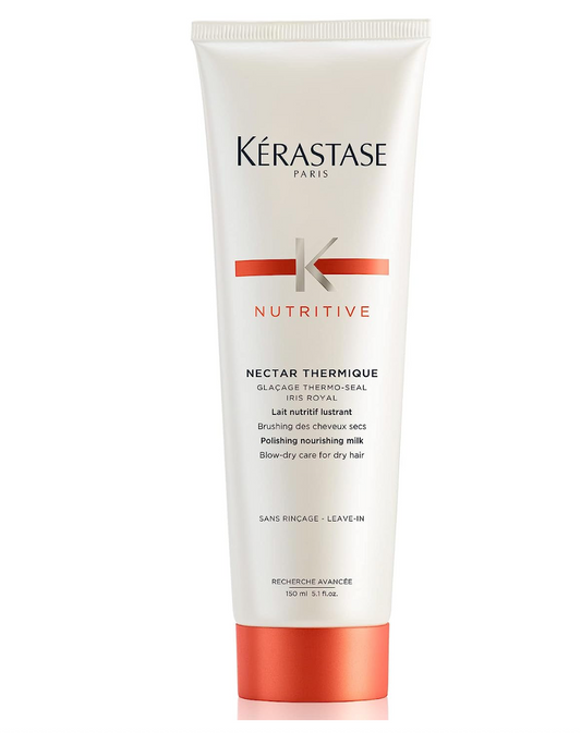 KERASTASE Nutritive Nectar Thermique Hair Serum | Nourishing Blow Dry and Styling Heat Protectant | Leave-In Conditioner and Primer | Reduces Breakage and smoothens Hair | For Dry Hair | 5.1 Fl Oz