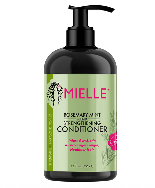 Mielle Organics Rosemary Mint Strengthening Conditioner with Biotin, 12 Ounce