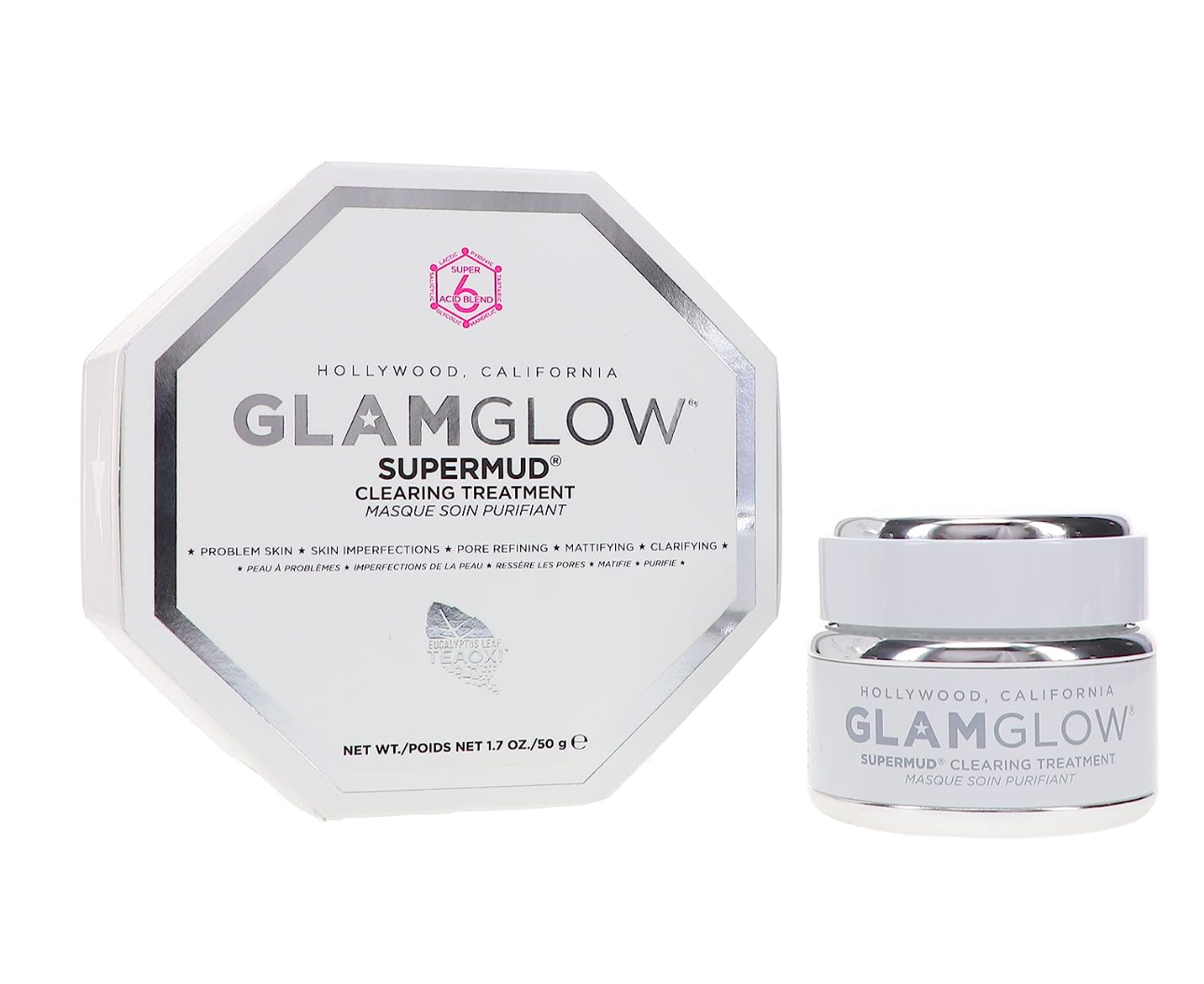 Glamglow Supermud Activated Charcoal Clearing Treatment Masque LIMITED EDITION - 1.7 oz