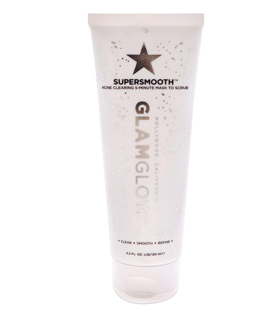 Glamglow Supersmooth Acne Clearing 5-Minute Mask to Scrub Unisex Mask 4.2 oz