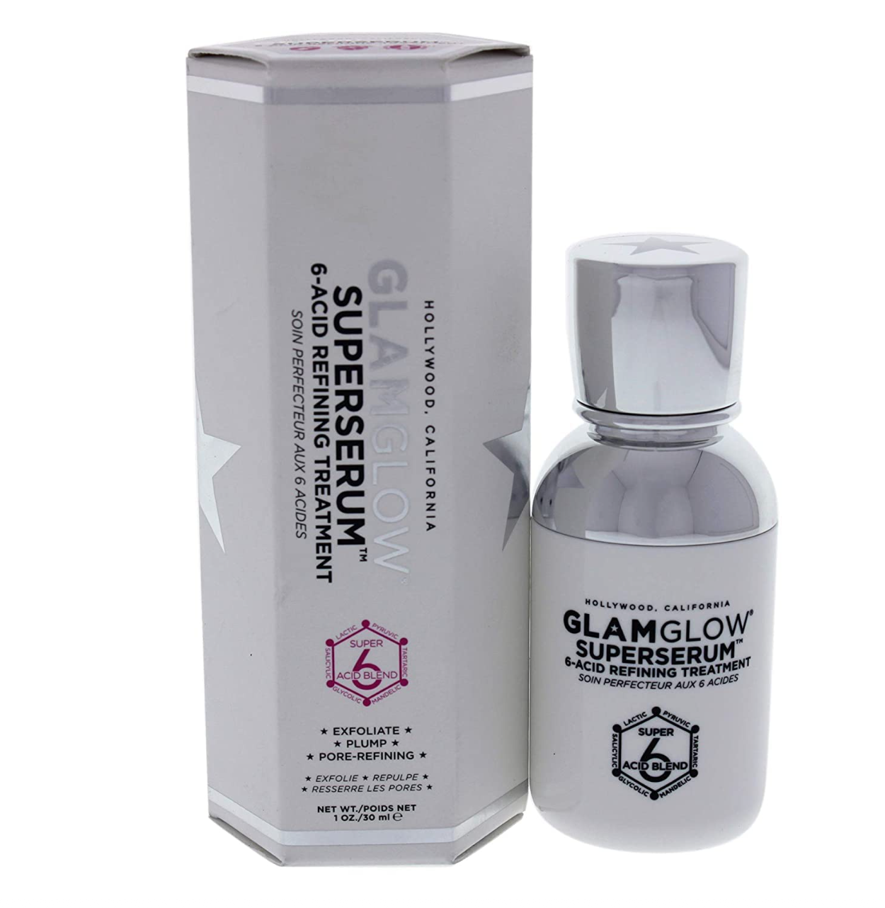 Glamglow Superserum 6-acid Refining Treatment 1 Oz Unisex, 1 Oz (GG063)