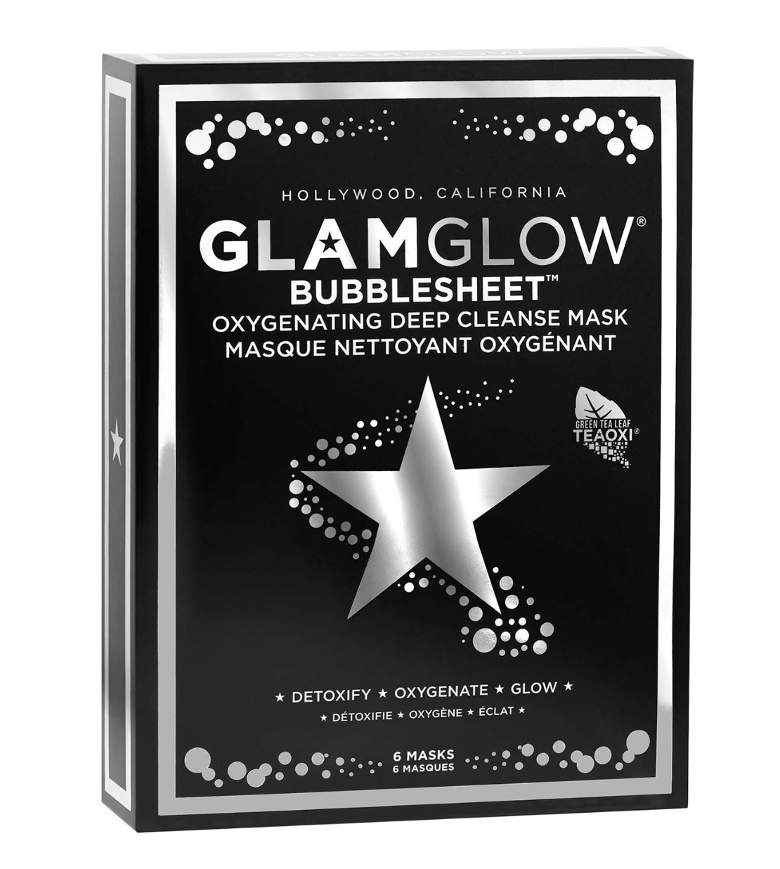 GLAM GLOW - Bubblesheet Oxygenating Deep Cleanse Mask (6 Masks)