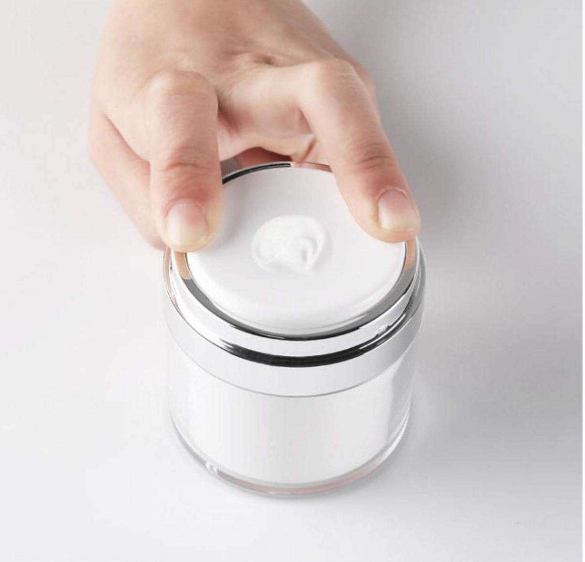 New Empty Airless Cosmetic Container – The Best Refillable Container for Creams, Gels & Lotions - Leak Proof BPA FREE Portable Travel Size Container, TSA Approved - The Best Cream Jar (1.7 oz)