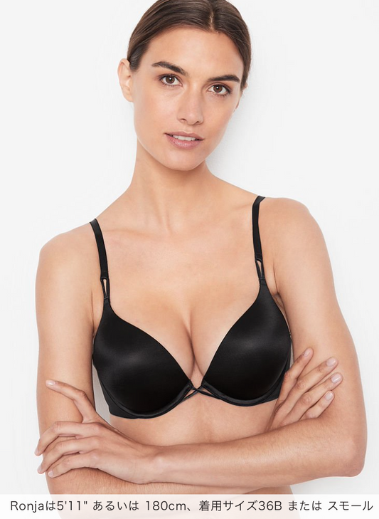 VICTORIA'S SECRET Very Sexy Bombshell 2カップアップ プッシュアップブラ ブラック