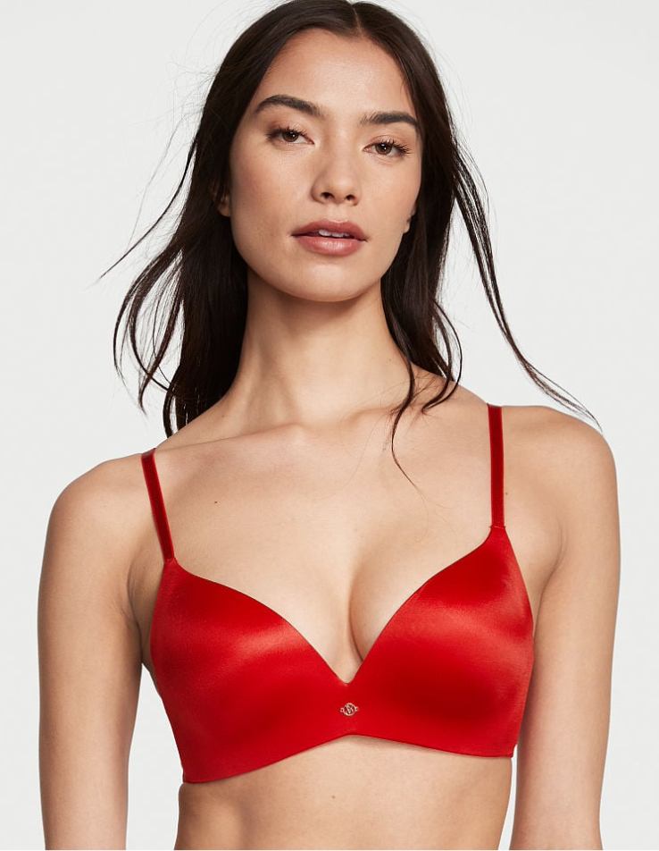 VICTORIA'S SECRET Very Sexy So Obsessed ワイヤレス プッシュアップ ブラ スムース　リップスティック