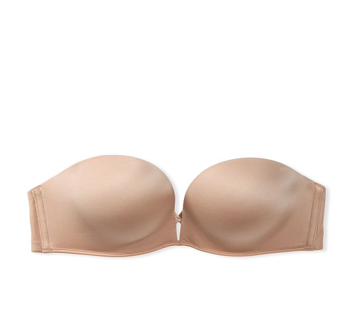 VICTORIA'S SECRET Very Sexy　Bombshell 2カップアップ プッシュアップ ストラップレス ブラ スイート プラリネ