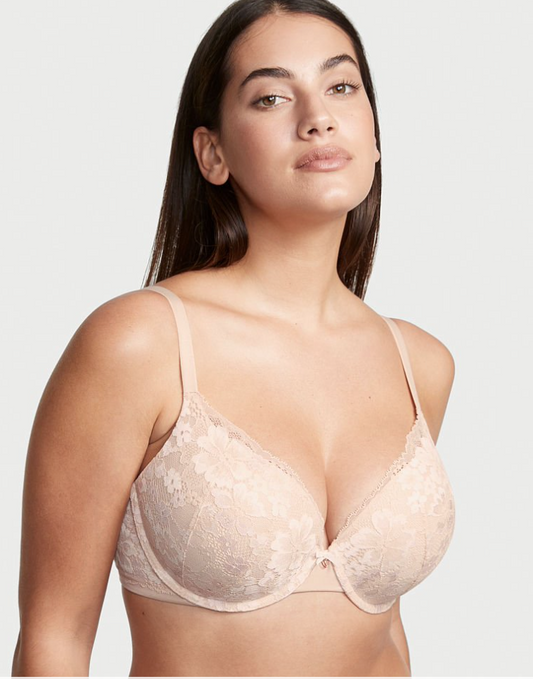 VICTORIA'S SECRET　BODY BY VICTORIA レース プッシュアップ パーフェクトシェイプ ブラレースディテール シャンパン