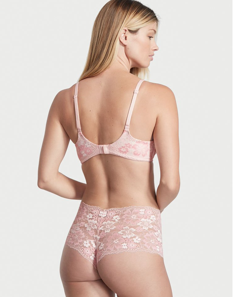 VICTORIA'S SECRET　BODY BY VICTORIA レース プッシュアップ パーフェクトシェイプ ブラレースディテール ピンク