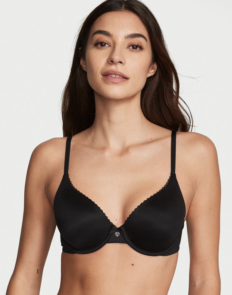 VICTORIA'S SECRET　BODY BY VICTORIA ライトリー ラインド レース フルカップ ブラスムース　ブラック