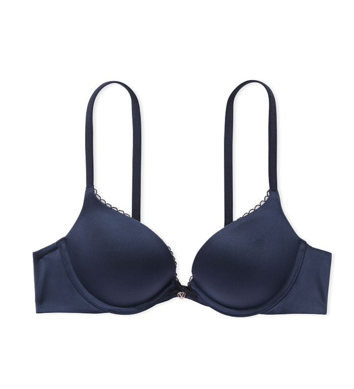 VICTORIA'S SECRET　BODY BY VICTORIA　スムース プッシュアップブラ　スムース　ブルー