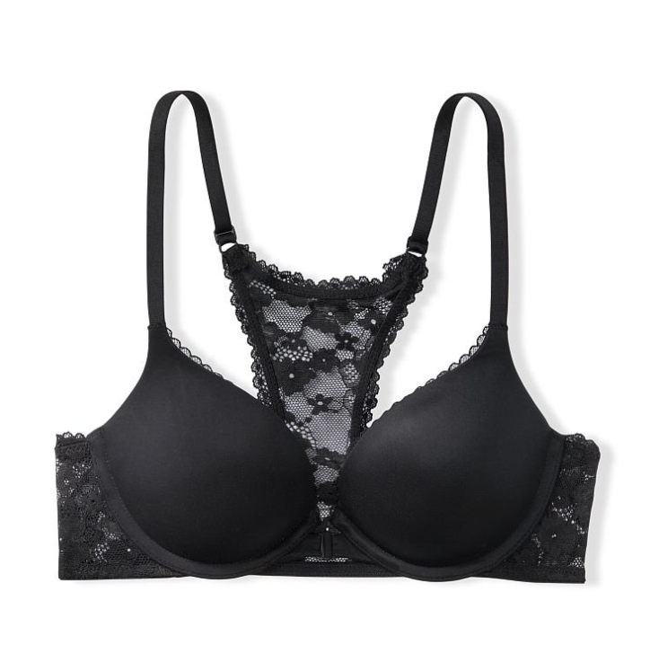 VICTORIA'S SECRET　BODY BY VICTORIA　スムース プッシュアップブラ　フロントクローズ ブラック５４A2