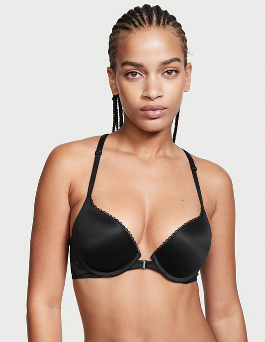 VICTORIA'S SECRET　BODY BY VICTORIA　スムース プッシュアップブラ　フロントクローズ　ブラック