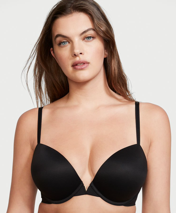 VICTORIA'S SECRET LOVE CLOUD　プッシュアップ プランジブラ　ブラック