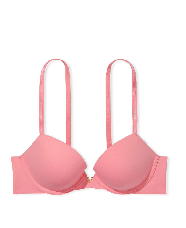 VICTORIA'S SECRET LOVE CLOUD　プッシュアップ プランジブラ　ピンク ローズ