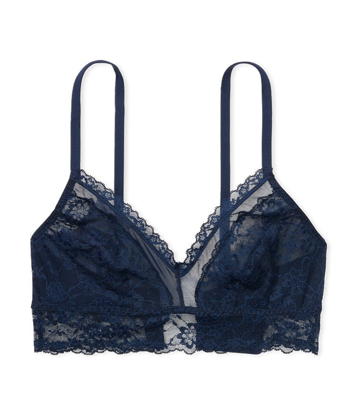 VICTORIA'S SECRET　Posey レース ブラレット　Posey レース ノワール ネイビー