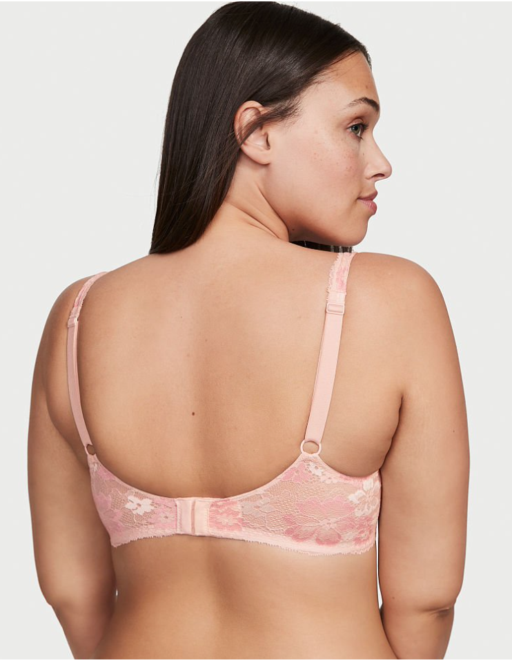 VICTORIA'S SECRET　BODY BY VICTORIA Fabulous by Victoria's Secret フルカップ レース ブラ　ピュアピンク レース