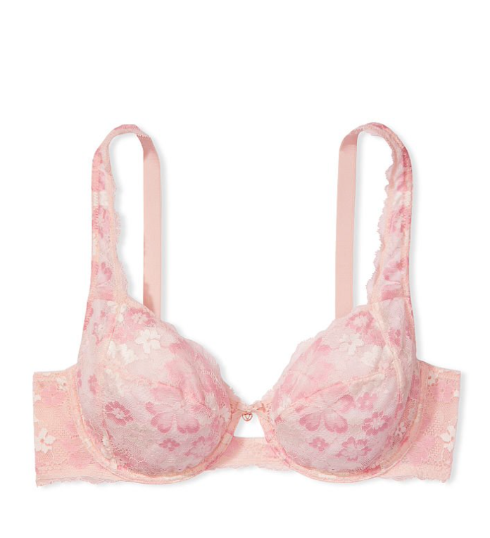 VICTORIA'S SECRET　BODY BY VICTORIA Fabulous by Victoria's Secret フルカップ レース ブラ　ピュアピンク レース