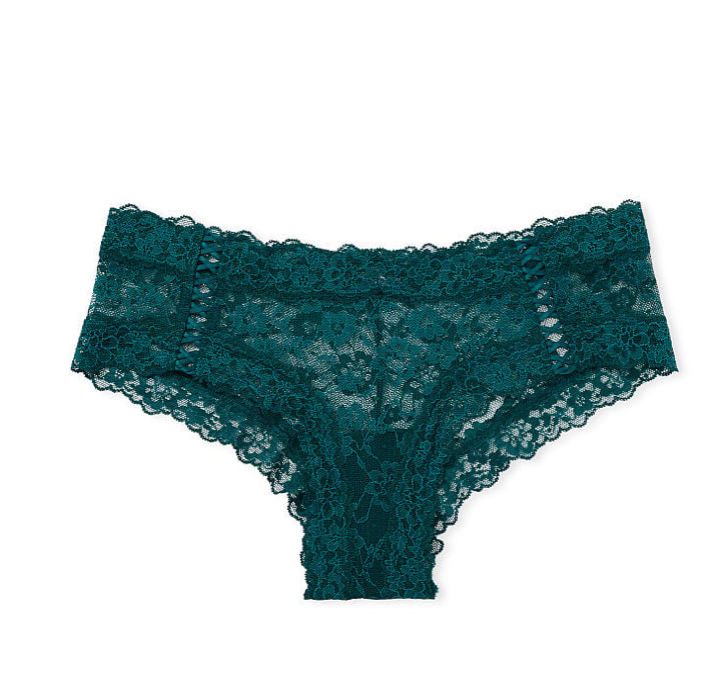 VICTORIA'S SECRET THE LACIE Posey レース レースアップ　チーキー ショーツ Posey レースアップ プリティ グリーン