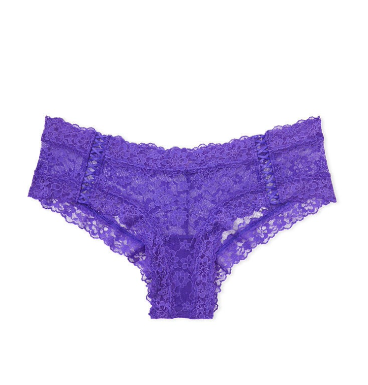 VICTORIA'S SECRET THE LACIE Posey レース レースアップ　チーキー ショーツ Posey レースアップ プリティ　パープル ショック