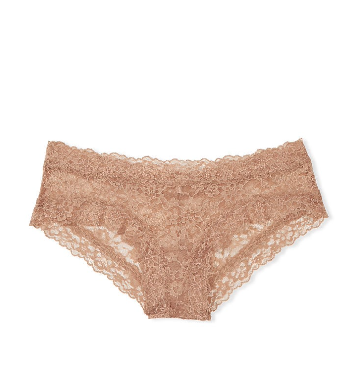 VICTORIA'S SECRET THE LACIE Posey レース レースアップ　チーキー ショーツ　Posey レース　プラリネ