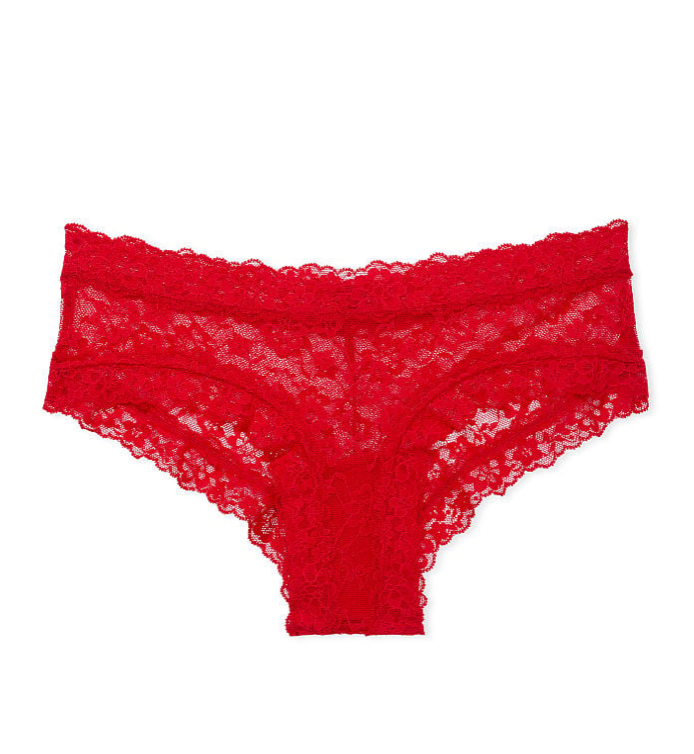 VICTORIA'S SECRET THE LACIE Posey レース レースアップ　チーキー ショーツ　Posey レース　リップスティック レッド