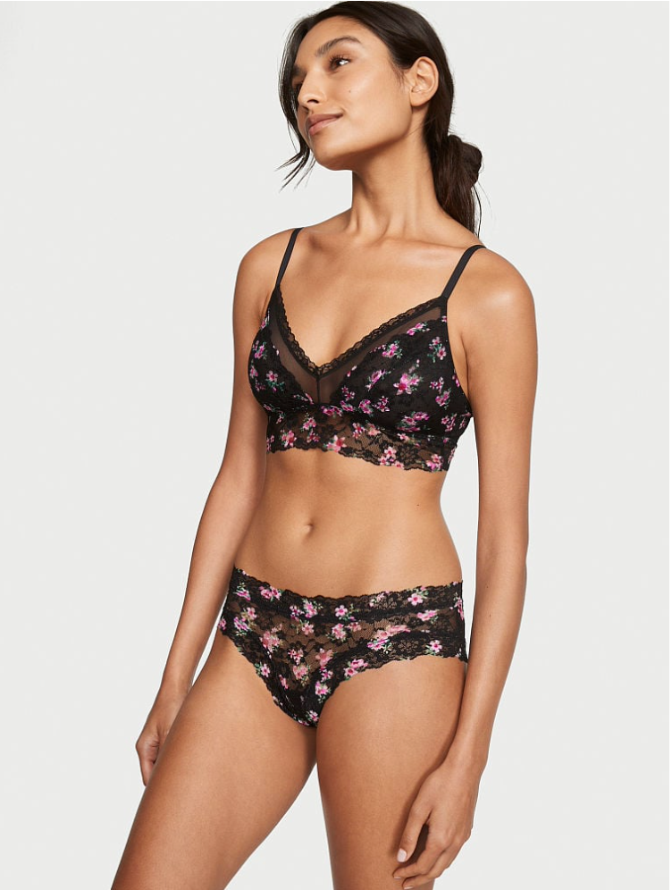 VICTORIA'S SECRET THE LACIE Posey レース レースアップ　チーキー ショーツ　Posey レース　メドウ フローラル