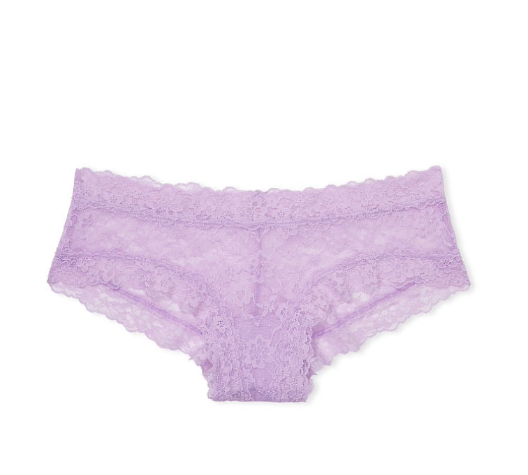 VICTORIA'S SECRET THE LACIE Posey レース レースアップ　チーキー ショーツ　Posey レース　メドウ　シルキー ライラック