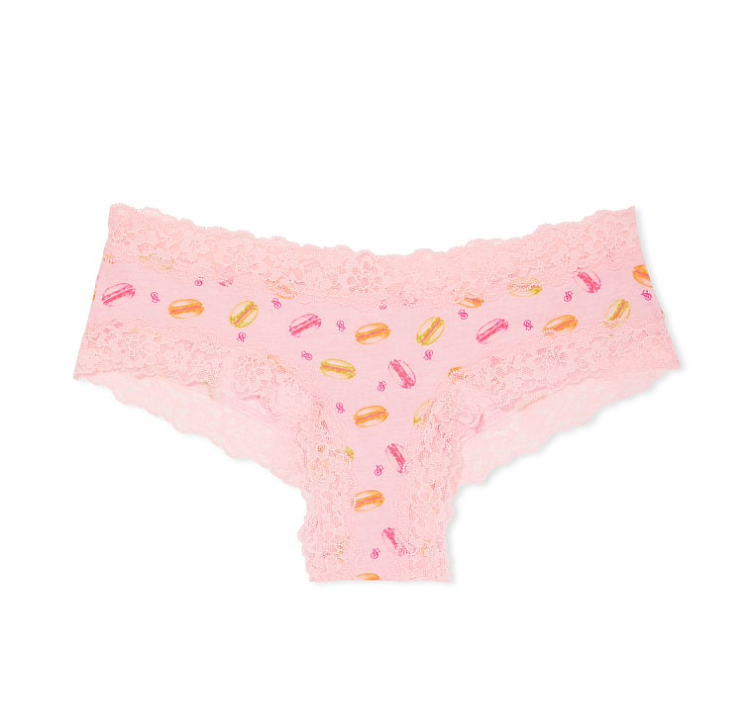 VICTORIA'S SECRET　VICTORIA'S SECRET Posey レース ウエスト コットン チーキーショーツ　クラシック　プリント