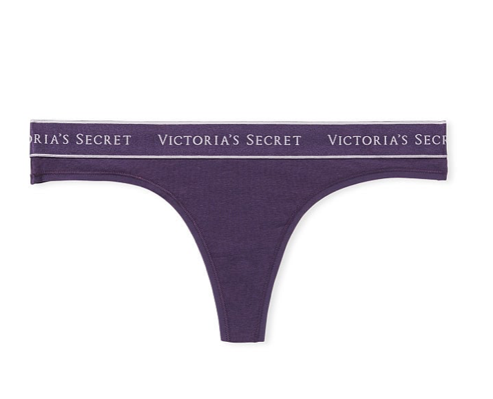 VICTORIA'S SECRET VICTORIA'S SECRET ミニ ロゴ コットン ソングショーツ スムース パープル