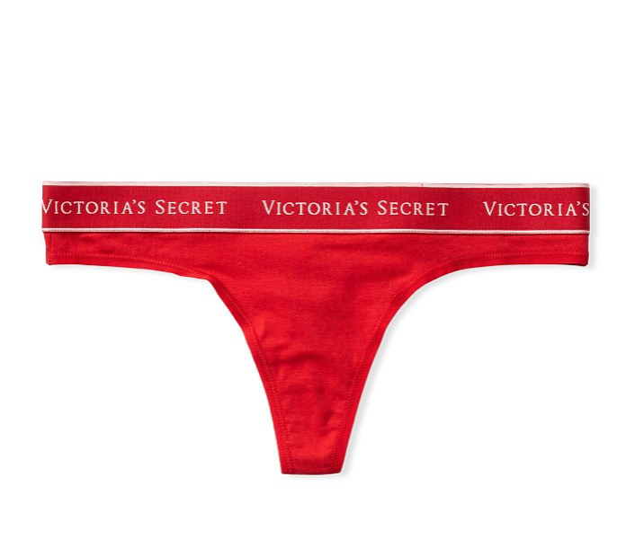 VICTORIA'S SECRET VICTORIA'S SECRET ミニ ロゴ コットン ソングショーツ スムース リップスティック