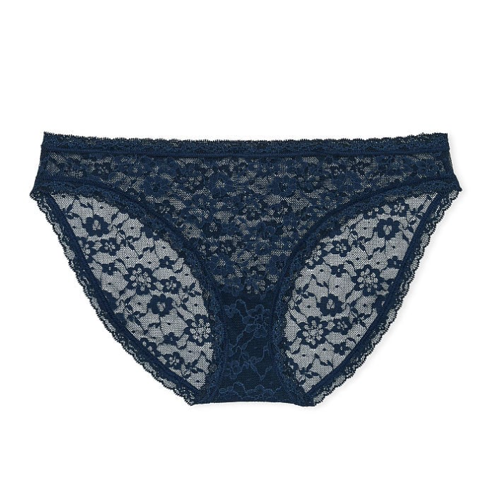 VICTORIA'S SECRET THE LACIE Posey レース ビキニショーツ　ノワール ネイビー