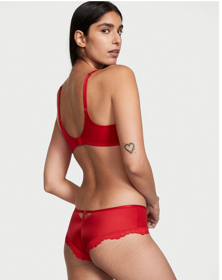 VICTORIA'S SECRET VERY SEXY レーストリム チーキー ショーツ Tバック リップスティック