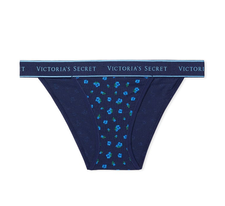 VICTORIA'S SECRETVICTORIA'S SECRET ロゴ コットン タンガ ショーツ フローラル