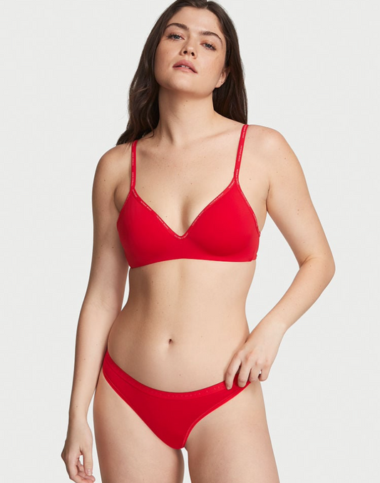 VICTORIA'S SECRET ストレッチ コットン ソングショーツ リップスティック